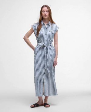 Abby Striped Midi Dress