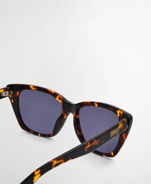 Rectangular Cat-Eye Sunglasses