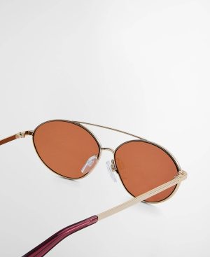 Oval Aviator Sunglasses