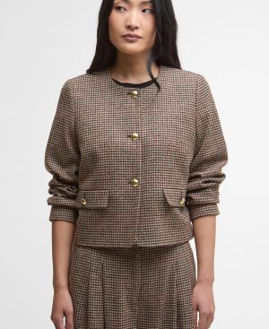Corina Collarless Tailored Jacket