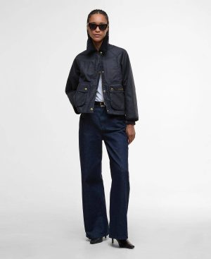 Cropped Beadnell Waxed Jacket