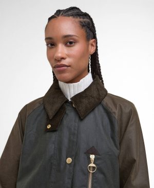 Evette Waxed Car Coat